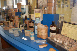 Antique drugstore items