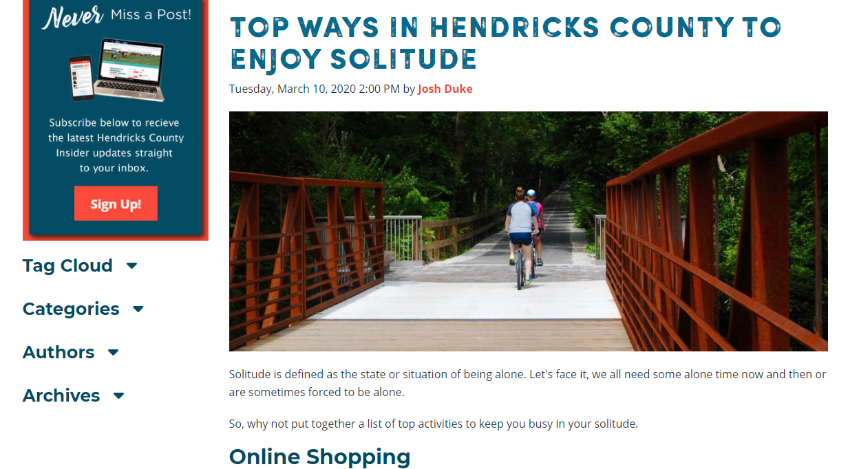 All in, Hendricks County